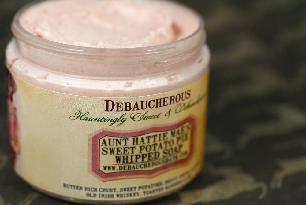Aunt Hattie Mae's Sweet Potato Pie Whipped Soap - Debaucherous Alchemy LLC