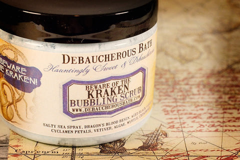 Beware of the Kraken Bubbling Scrub - Debaucherous Alchemy