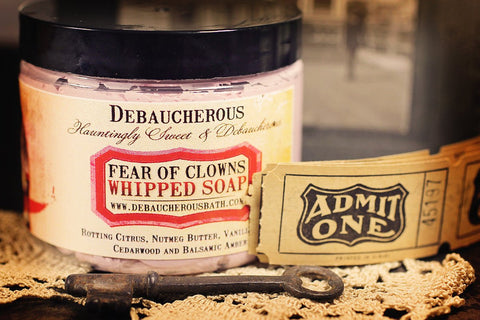 Fear of Clowns Whipped Soap - Debaucherous Alchemy LLC