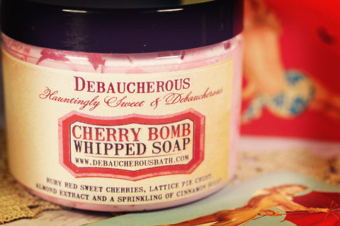 Cherry Bomb Whipped Soap - Debaucherous Bath